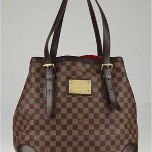 LOUIS VUITTON Damier Ebene Coated Canvas Hampstead MM Bag Item Number: 10088938